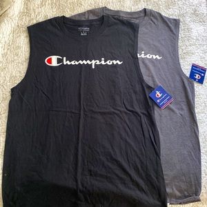 Men’s Champion Muscle Tee tank top bundle of 2 - Size Large - NWT